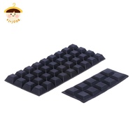 〔8C05〕 40pcs Square Rubber Feet Self-Adhesive Bumper Door Buffer Stop Furniture Pads 〔8C〕