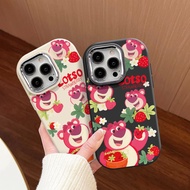 Cute cartoon strawberry bear Case For Realme 11 11X C67 12 12X 13 5 5S 5i 6i C3 C25 C25SC65 Narzo 60