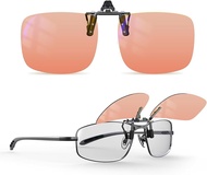 Goiteia FL-Rose Clip on Migraine Glasses Light Sensitivity Glasses for Fluorescent LED Glare/Screen