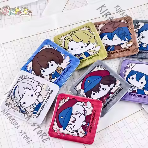 Bungo Stray Dogs Gogol Suehiro Tecchō Jouno Saigiku Genuine Q Version Square Badges Cosplay Ornament