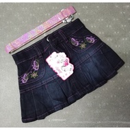 Kids maong mini skirt