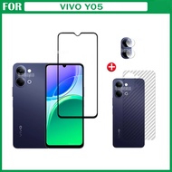 3-in-1Tempered Glass For Vivo Y05 Y31D Y11D Y21D Y04 Y19S Y39 Y28C Full Tempered Glass Screen Protec