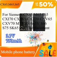 750mAh Li-ion Battery For Siemens CX65 M65 S65 CXI70 CXT65 CXT70 CXV65 CXV70 M75 M8 S65V S66 S75 SK6