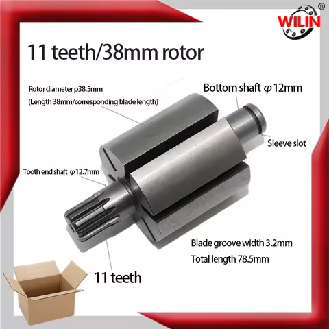 Wind Cannon Accessories Suitable for Ingersoll Rand 1/2 Wind Cannon KI-1440 KI-853 KI-858 231C Rotor