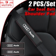 Audi 2 Pcs/Set Leather Car Seat Belt Shoulder Pad Safety Belt Protector Cover For A3 8l 8Y A1 Q5 TT 