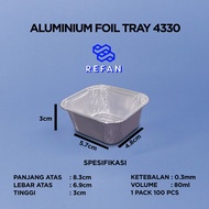 Aluminum Foil Tray 4330 - 80ml | Aluminum Foil Tray Without Lid