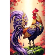 Printed Poster, Rooster, JUMBO Size, 70x100cm and 100x150cm/ Wall Decoration/ Print Painting WITHOUT