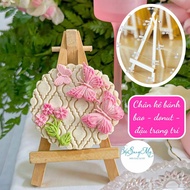 Dumpling stand, decorative small wooden stand