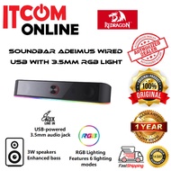 REDRAGON ADEIMUS GS560WITH 3.5MM RGB LIGHT USB WIRED SOUNDBAR