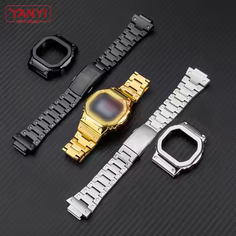V4.0 Stainless steel watchband for casio g-shock DW-5600 DW5600 GW-B5600 DW-5030 GB-5600 GWX-5600 wa