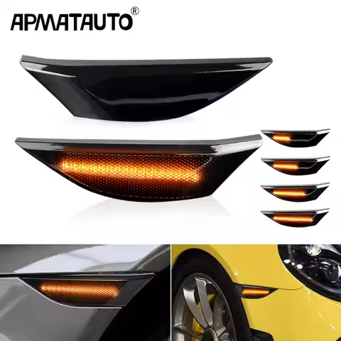 2Pc LED Side Marker Light Arrow Turn Signal Blinker Indicator Lamp For 991 911 Carrera 982 981 Boxst