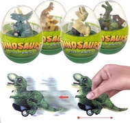 4 Pack Jumbo Easter Eggs with Dinosaur Pull Back Cars Prefilled Easter Eggs Dinos Vehicles Toys Insi