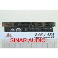 Dbx 215 Equalizer 2x15band 1U Black Color