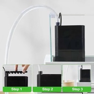 【JJL】-Turtle Tank Filter Aquarium Turtle Tank Filter Pump 180GPH Silent Biofiltration Aquarium Filte