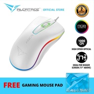 ✶♚┋Mice Alcatroz Asic 9 RGB Hi-Definition USB Mouse (2 Years Warranty) Free Pad