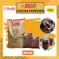 COKELAT BUBUK DELFI 500GR - PURE COCOA CHOCOLATE POWDER SERBUK COKLAT MINUMAN MURNI HALAL MUI
