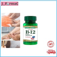 Nature's Bounty Vitamin B12 500mcg (100 Tablets) Expiry Date:10/2026 Vitamin Saraf B12 supplement