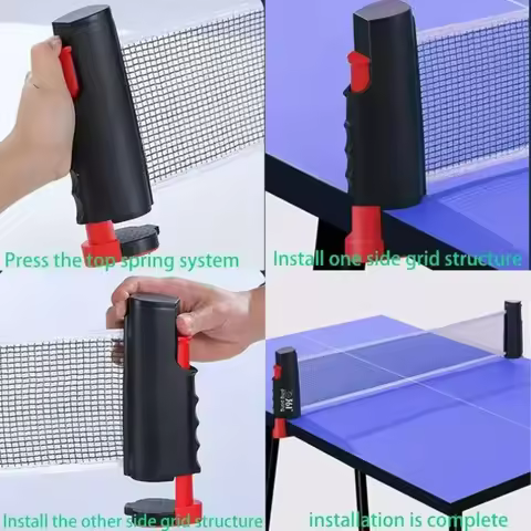 Universal Retractable Ping Pong Net Portable Table Tennis Table Tennis Trainer Ping Pong Net​ Traini