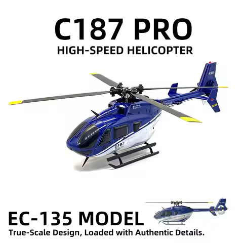 RC ERA C187 EC135 4CH RC Helicopter 2.4G Remote Control with Gyro Stabilization Altitude Hold RTF Ai