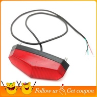 LED E-Bike Taillight 12V-80V LED Safety Night Rear Lamp Riding Warning E-Bike Taillights