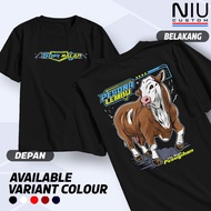New RACING COW T-shirt Simulated Cow Charm Indonesian Millennial Farmer T-shirt
