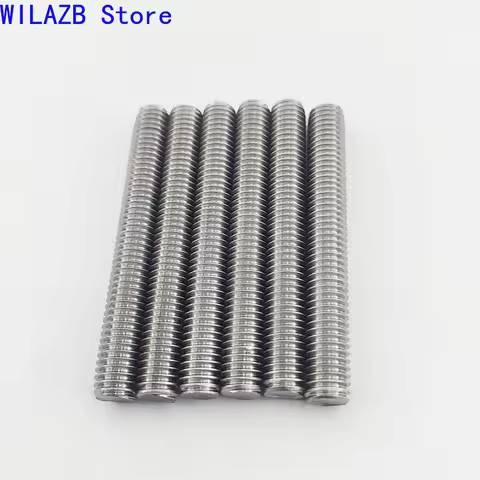2/3/5Pcs Full Threaded Stainless Steel Bolt Studs M6 M8 M10 M12 DIN976 304 Material Metric Thread Ro