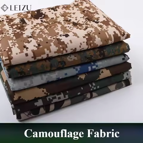 0.5/1/5M Thickened Camouflage Fabric Shade Cloth for DIY Tablecloth Printing Sewing Dirt Resistant W