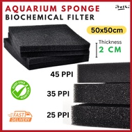 ITOSHI Aquarium Filter Finest Sponge Foam Pond Aquarium Fish Tank Sponge 2cm X 50cm x 50cm 0.5 meter