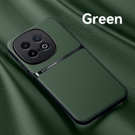 เคสสำหรับ Vivo IQOO 13 12 Pro เคสโทรศัพท์หนังด้าน IQOO13 IQOO12Pro 5G สีทึบแฟชั่นกันกระแทกเคสฝาหลังแ