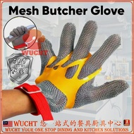 【WUCHT】Stainless Steel 304 Safety Mesh Butcher Glove MESH SAFETY GLOVES Anti Cut Glove Sarung Tangan