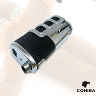 清倉價 全新 COHIBA / JOBON 防風強力三重火炬打火機 BBQ 噴射氣體打火機渦輪金屬廚房雪茄噴槍戶外小工具男士 #OEM without Box