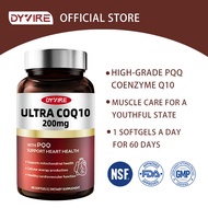 DYVIRE Ultra Coenzyme Q10 PQQ 200mg Heart & Energy Supplement 60 Capsules