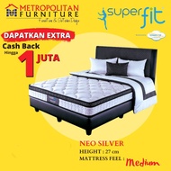 Kasur Springbed Comforta SuperFit Neo Silver Full Set