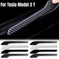 4Pcs Door Edge Protection Strip - Car Door Handle Protector Sticker - Car Handle Protector Film - For Tesla Model 3/Y - Car Styling Accessories - Anti-collision, Anti-scratch