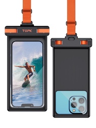 TOPK Waterproof Phone Pouch[Underwater Screen Touchable] IPX8 Waterproof Phone Case Compatible for M