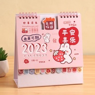 11 2024 calendar Brocade Rabbit Desk Calendar2023Year Creative Fresh Plan Cartoon Cute Simple Calendar Office Ornaments