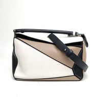 LOEWE Puzzle24幾何包小號拼色牛皮