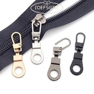 IOEFSGF69 5PCS Zipper Head, Zipper Sliders Head Replacement Metal Zip, Universal DIY Sewing Detachab