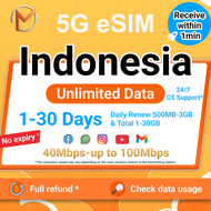 Indonesia eSIM Pro data 1-30Days | 5G High Speed Travel Data | Instant 24h  Delivery | Indonesia SIM