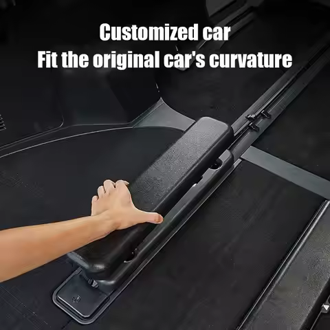 2PCS Rear Trunk Track Protection Cover ABS Third Row Seat Track Guards For Toyota Alphard 20/30/40 S