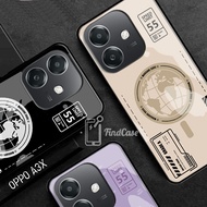 Latest Oppo A3X Glass Softcase 2024 [FC64] Oppo A3X Case - Oppo A3X Mobile Phone Case - Oppo A3X Mob