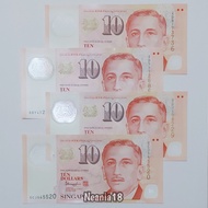 Koleksi Singapura Pecahan 10 Dolar Polymer
