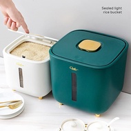 5/10 Kg Kitchen Rice Storage Box Grains Bucket Moisture-Proof Sealed Insect-Proof Large Capacity Foo
