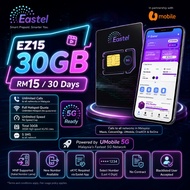【EASTEL SIM CARD】Kekal Nombor Lama MNP | Pilih 4 Digit Sendiri | Prepaid Data & Unlimited Calls