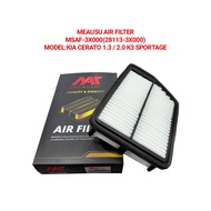 MEAUSU AIR FILTER  MSAF-3X000(28113-3X000)  MODEL:Hyundai Elantra MD / Avante /Kia Cerato / K3 / For