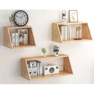 Juno Sofa Trapezoidal Wall Decorative Wooden Shelf CTKT509 Size 40/60/80x25x30cm