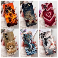 For Honor 200 Case ELI-NX9 Cute Casing Cartoon Cat Dragon Love Heart Soft Slim Silicone Cover For Ho
