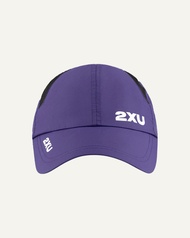 2XU 2XU Unisex's Run Cap - Future Dusk/White