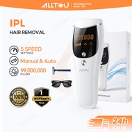 ALLTOU IPL Hair Removal 5 Speed Epilator 99M Flashe Electric Shaver Ice Cool Permanent For All Skin