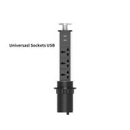 🌈พร้อมส่งทุกวั🚀Table POP Sockets Pull Up 3 Way Electrical Plug Universal Power Outlets USB Charging 